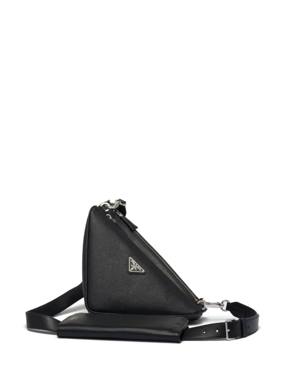Triangle Leather Shoulder Bag