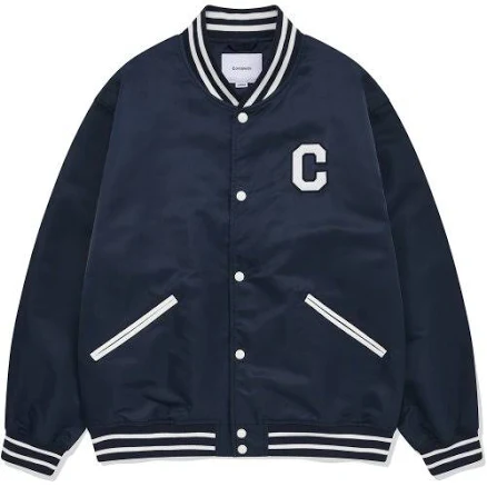 COVERNAT Varsity Jacket with C Logo Collar