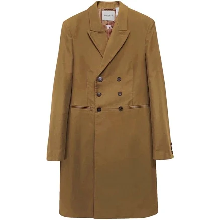 Rochas Heavy Cotton Tailored Coat It48 Double-breasted Federico
