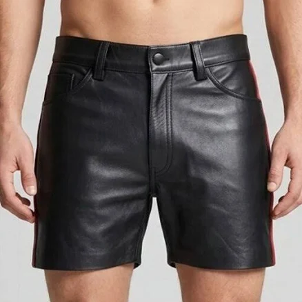 Micro Leather Shorts