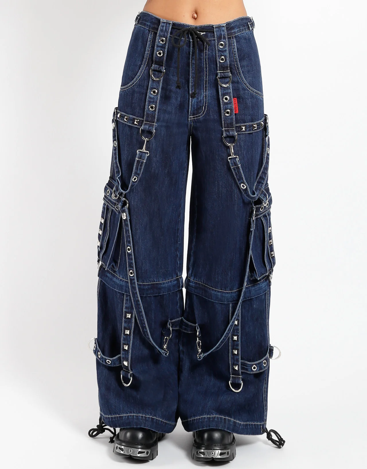 Denim Strap On Pant