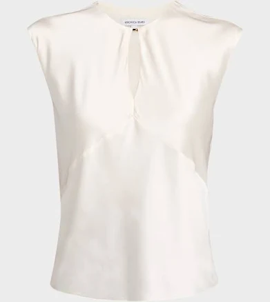 Veronica Beard Women's Sparrow Cutout Silk Blend Sleeveless Top