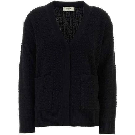 Fendi Women's Textured Wool Cardigan