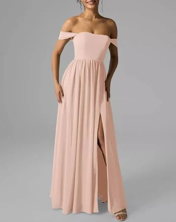 AW.Bridal A-Line Sweetheart Neckline Floor Length Sleeveless Strapless Pleat Split