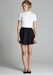 Wool skater skirt