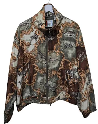 EVR Vintage Zebra Print Track Jacket