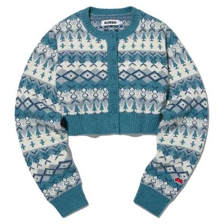 KIRSH Fair Isle Knit Cardigan
