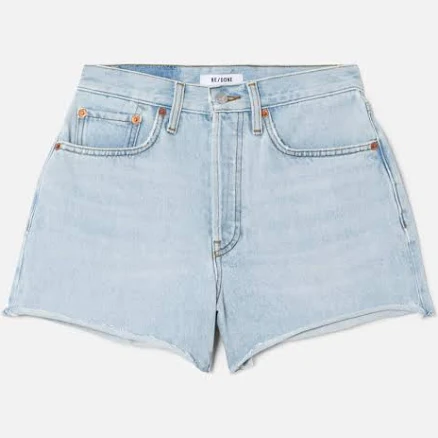 RE/DONE Women's 70s High-Rise Denim Shorts