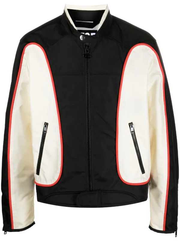 Colour-block Bomber Jacket