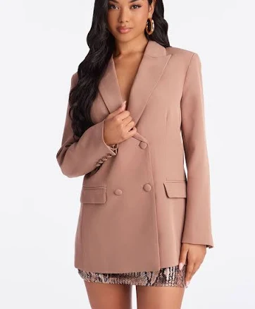 Fashion Nova Khloe Lace Up Blazer