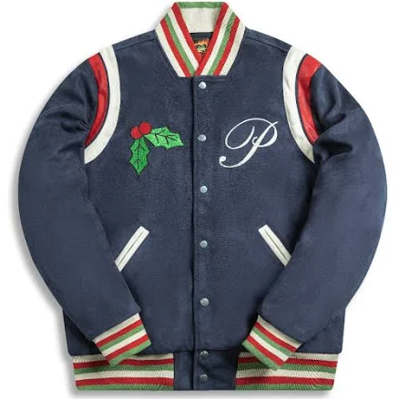 PRBLMS Suede Varsity Jacket