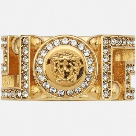 Versace Greca Crystal Ring