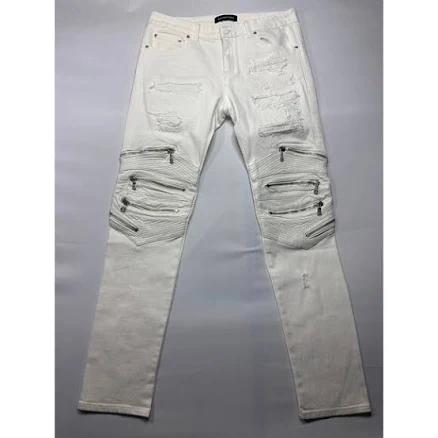 God's Masterful Children Chain Biker Skinny Jeans