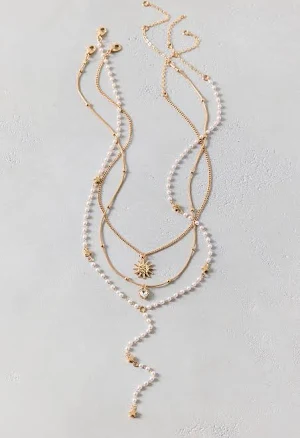 Urban Outfitters Women's Long Lariat Necklaces Set
