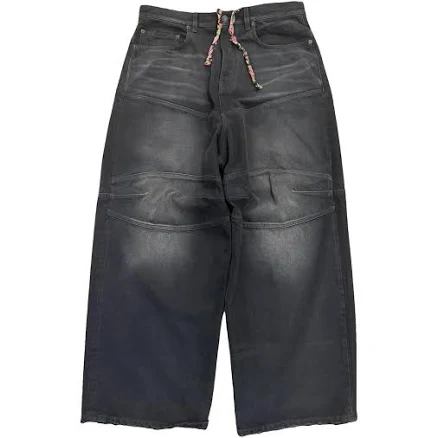 Balenciaga Men's Baggy Jeans Black George V Denim Size 34 US