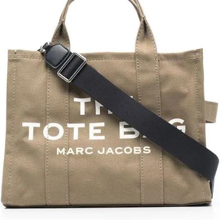 Marc Jacobs Luxury Women Green The Medium Tote Canvas Bag
