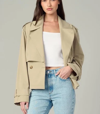 Joe's Women's Liz Cropped Trench Coat