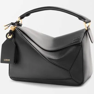 Women's Loewe Puzzle Elevated Small Top-Handle Bag In Leather