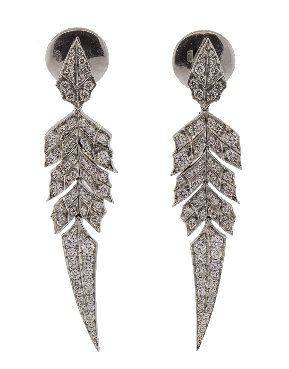 Pave Diamond Short Earrings