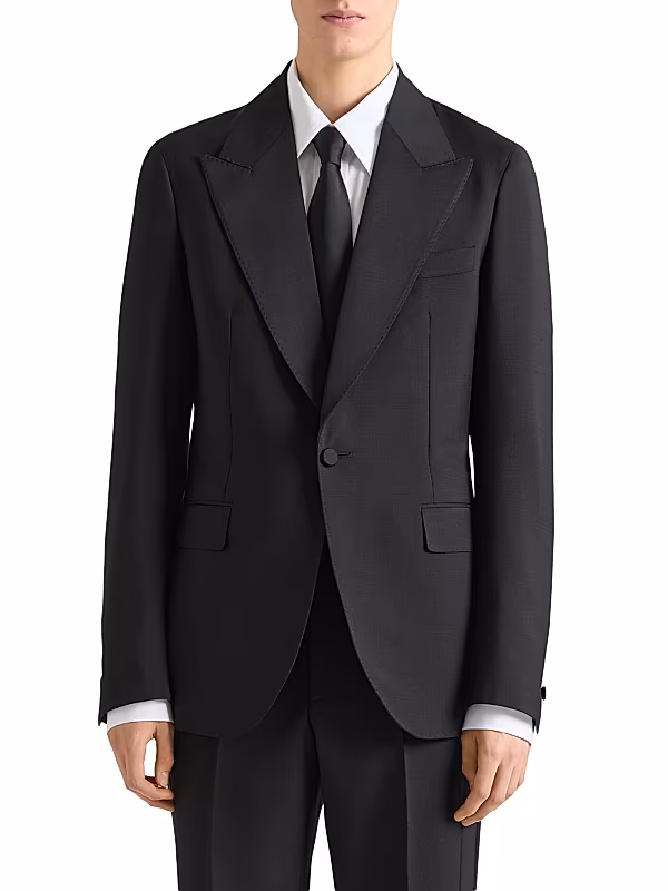 Single-breasted deconstructed jacket in cotton