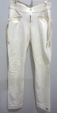 Vintage Marithe+francois Girbaud Y2k White Cotton Size S Track Pants