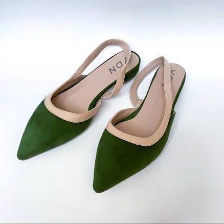 Women's Pointed Toe Slingback Flats