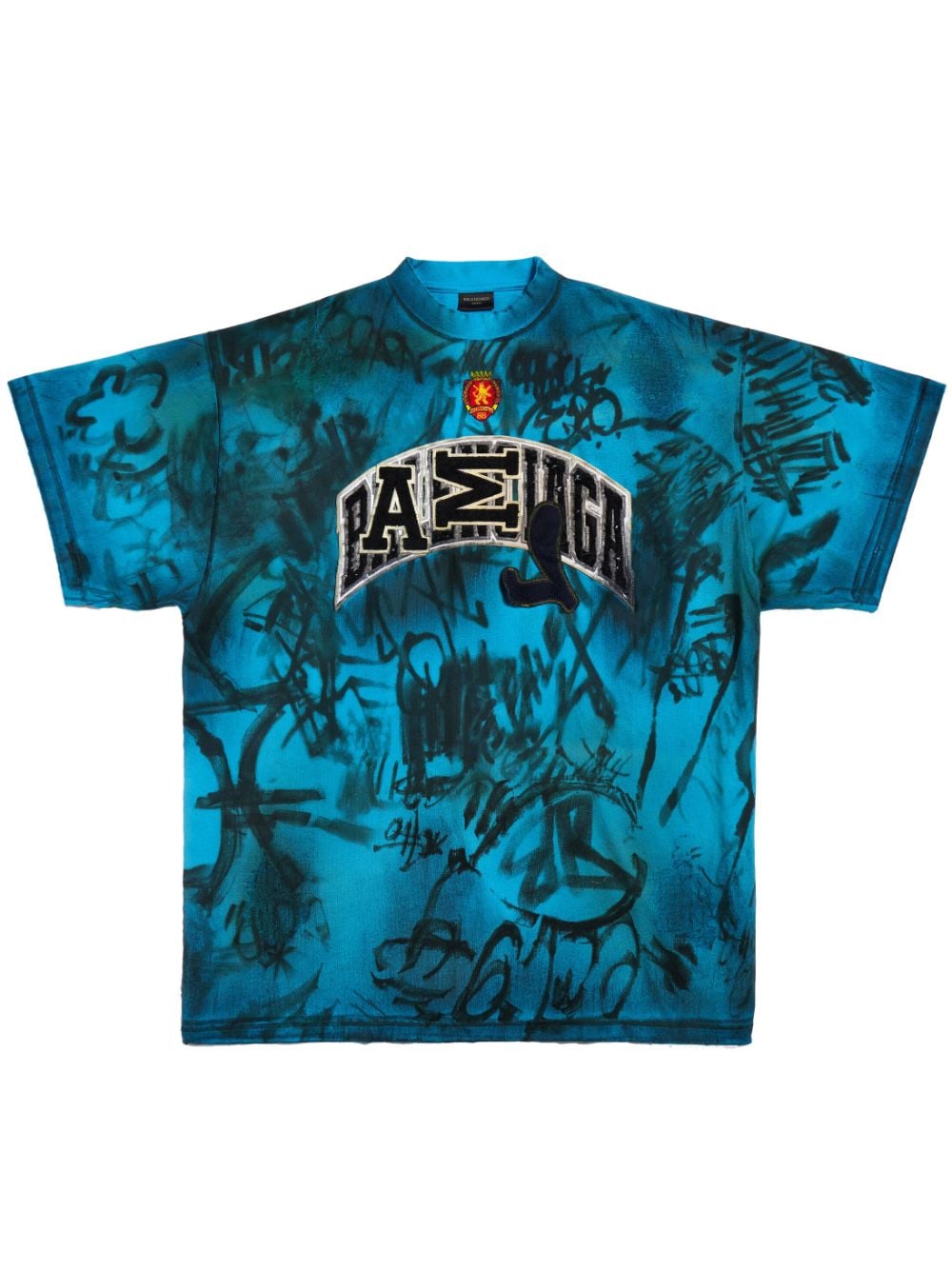 Skater Graffiti Logo-print T-shirt