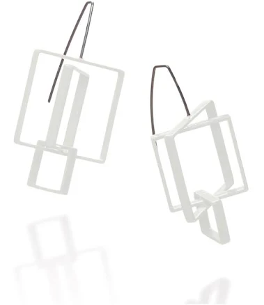 3 Square Earrings