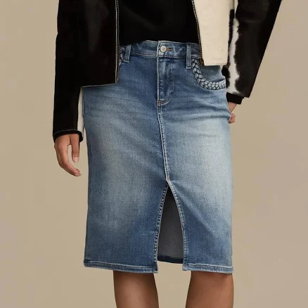 Lucky Brand Women's Legend Denim Midi Skirt
