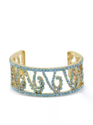 Triangle Logo Rhinestone Cuff