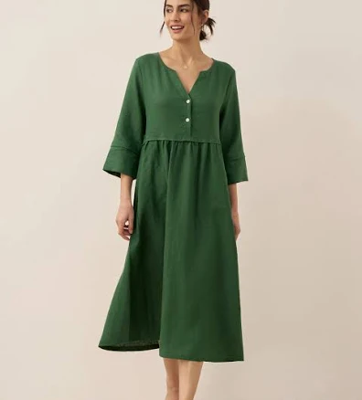 LUNA Loose Fit Linen Maxi Dress