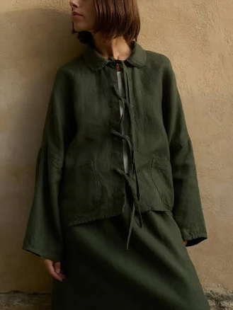 Monika Linen Wool Utility Jacket