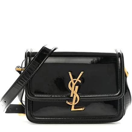 SAINT LAURENT Women's Solferino Patent-Leather Cross-body Bag