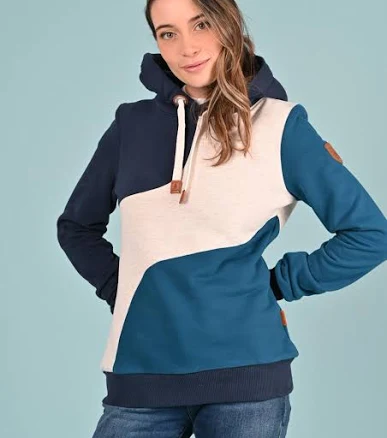 Indie Contrast Panel Hoodie