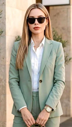 Women's Tailored Fit 2 Piece Suit