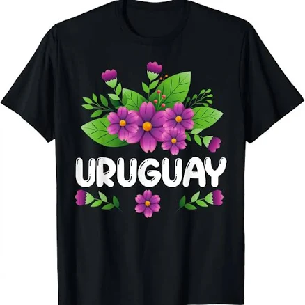 100%cotton Uruguay Flower T-Shirt