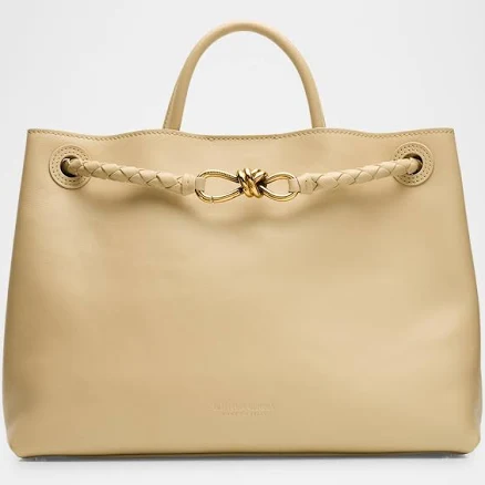 BOTTEGA VENETA Andiamo Medium Leather Tote Bag