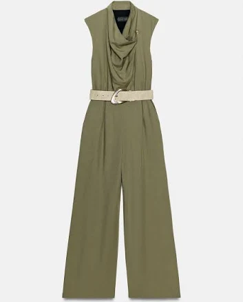 Zara Long Belted Jumpsuit