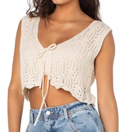 Roxy Women's Beach Bound Crochet Vest