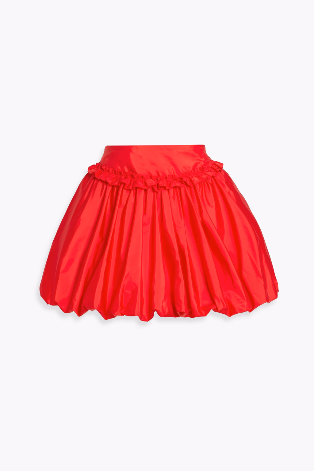 Ruffled Taffeta Mini Skirt