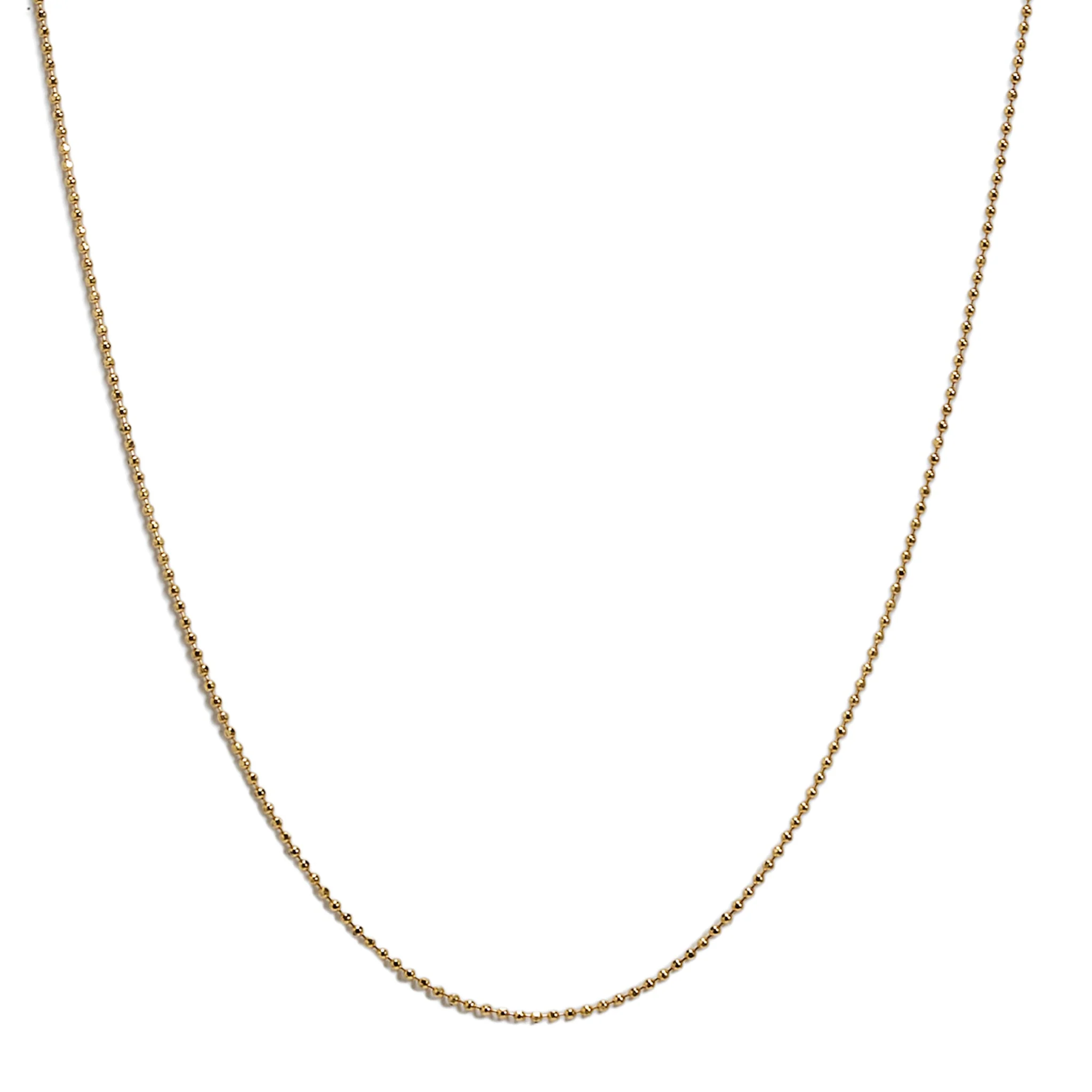 Black Ball Chain Necklace