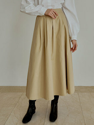 Pintuck Wrap Skirt