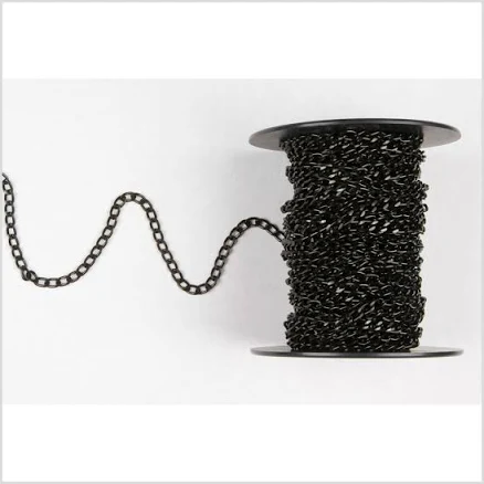 Black Aluminum Metal Chain