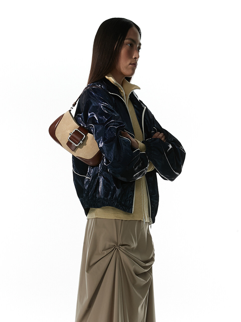 Shoulder Brocle Bag Small_Brown