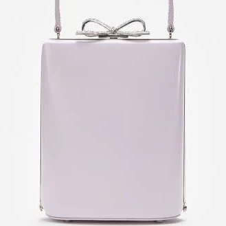 Self Portrait Women's Liliac Crystal-embellished Leather Mini Bow Handbag