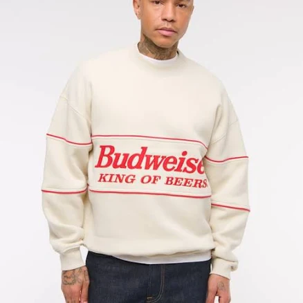 Abercrombie & Fitch Men's Budweiser Graphic Sweatshirt