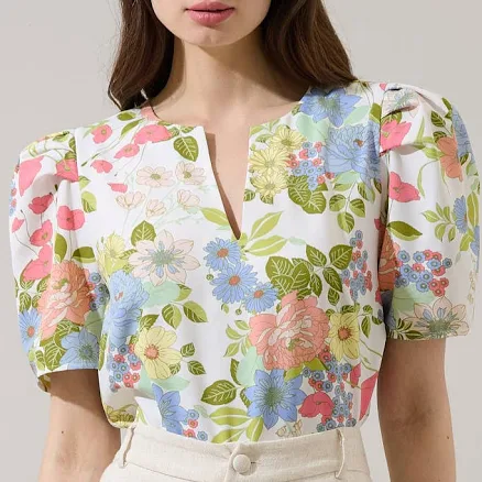 Sugarlips Kayla Puff Sleeve Top