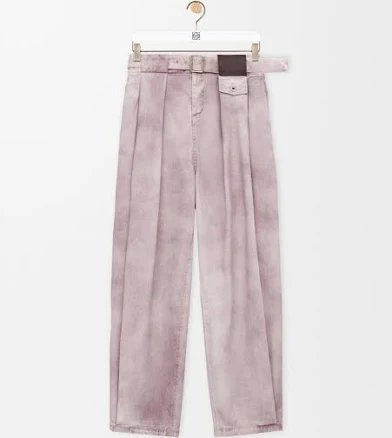 Loewe Women's Pleated Wide-Leg Jeans