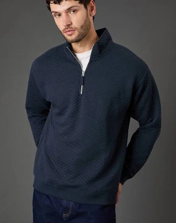Burton Men's Quilted Half Zip Jumper