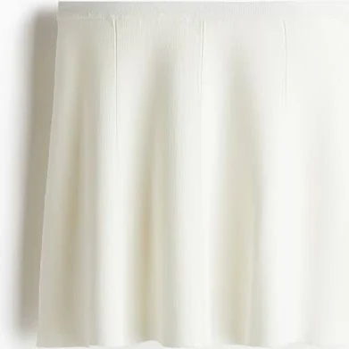 H&M Ladies Flared Fine-Knit Skirt